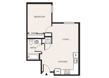 1 bed, 1 bath, 596 sqft, $1,561