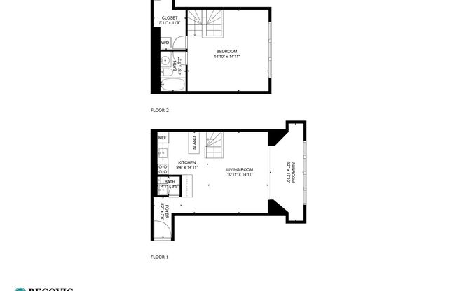 1 bed, 1.5 baths, 678 sqft, $2,400, Unit 4A