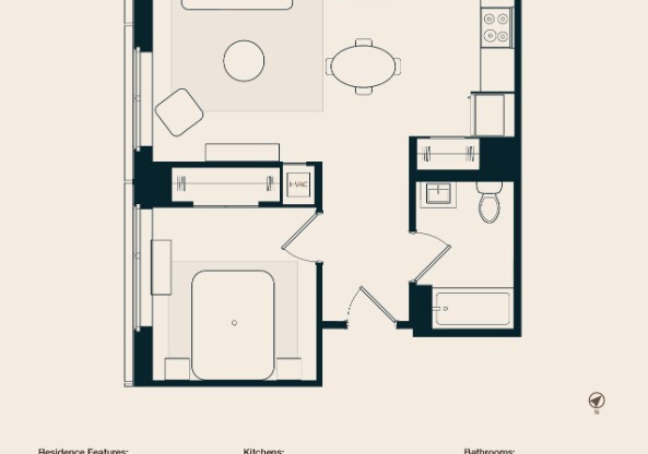 1 bed, 1 bath, $4,950, Unit 27J