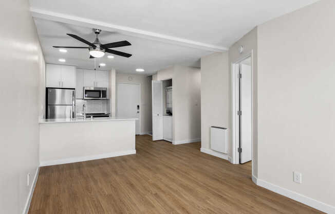 Living Room with Hard Surface Flooring