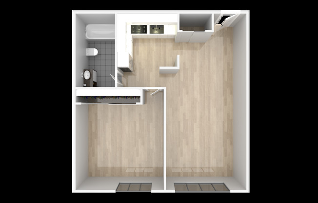 1 bed, 1 bath, 836 sqft, $1,500, Unit 6-5A