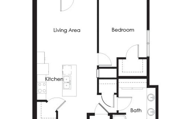 1 bed, 1 bath, 735 sqft, $1,400, Unit 140