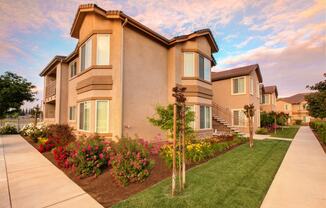 Apartment Home Building with Landscaping