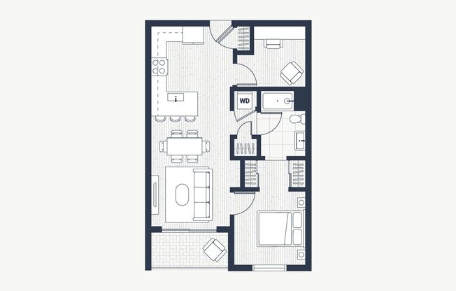 1 bed, 1 bath, 752 sqft, $2,500, Unit 306