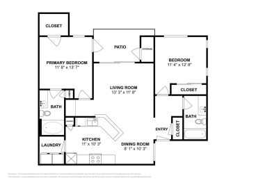 2 beds, 2 baths, 1,017 sqft, $1,672