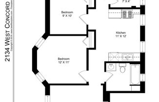 2 beds, 1 bath, 903 sqft, $2,595, Unit 2134-1R