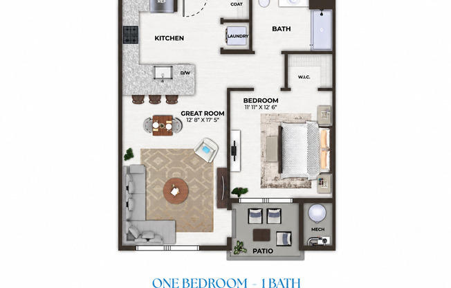 1 bed, 1 bath, 685 sqft, $2,388, Unit 1606