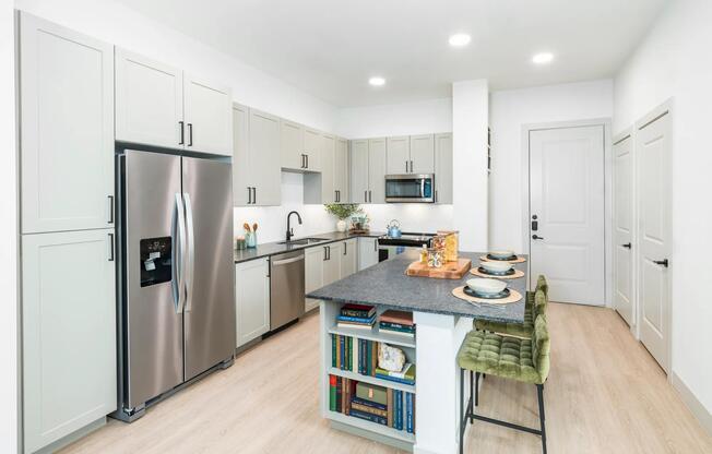 Breakfast bar with upgraded island overhangs*