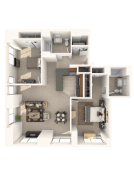 2 beds, 2 baths, 1,282 sqft, $2,980