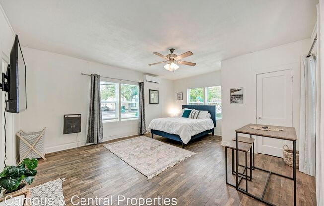 West campus cottages - gorgeous studios with hard wood floors and bright big windows.