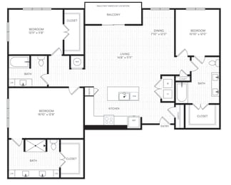 3 beds, 3 baths, 1,844 sqft, $3,650