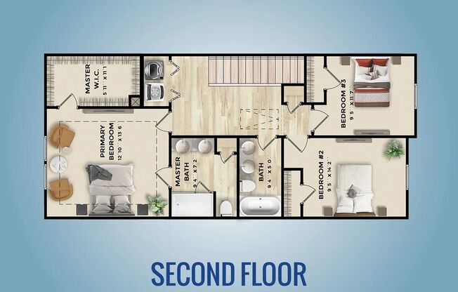 3 beds, 2.5 baths, 1,407 sqft, $2,265, Unit 8156