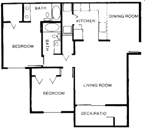 2 beds, 2 baths, 1,038 sqft, $2,325