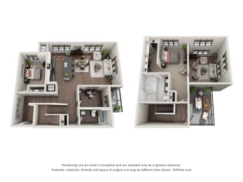 2 beds, 2 baths, 1,529 sqft, $3,251