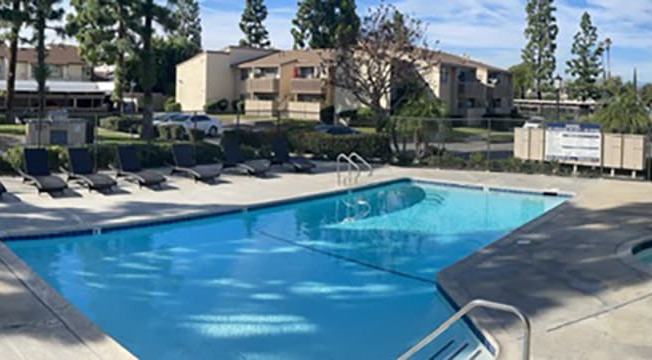Relaxing Pool Area With Sundeck at ELEVATE, Placentia, CA, 92870