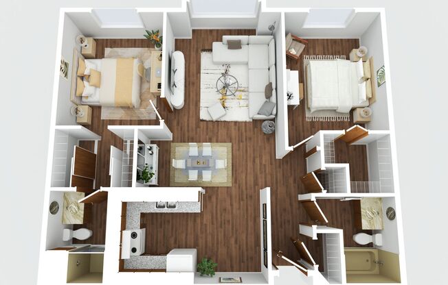 2 beds, 2 baths, 950 sqft, $1,199, Unit 224