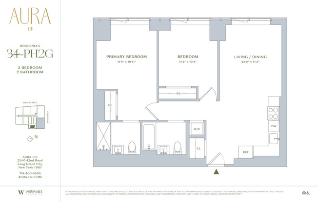 2 beds, 2 baths, $6,650, Unit PH1G