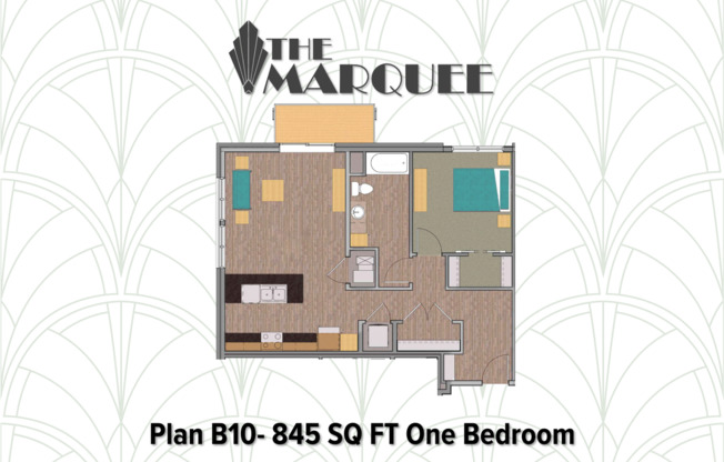 1 bed, 1 bath, 845 sqft, $1,625, Unit #323