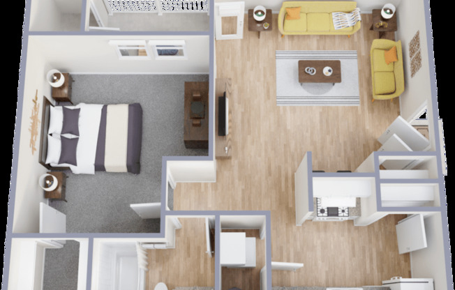 1 bed, 1 bath, 720 sqft, $1,242