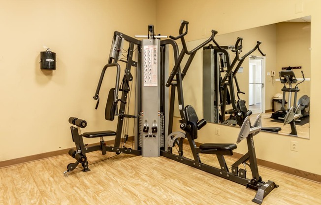 Fully equipped fitness center onsite at Spring Hill Apartments & Townhomes, Maryland