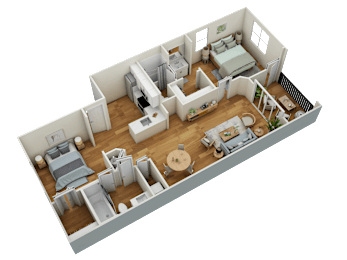 2 beds, 2 baths, 1,137 sqft, $2,532