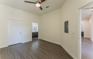 Large Comfortable Bedrooms With Closet and hardwood floors at Residences at 3000 Bardin Road, Grand Prairie, 75052