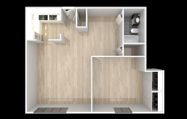 1 bed, 1 bath, 836 sqft, $1,500, Unit 6-5A