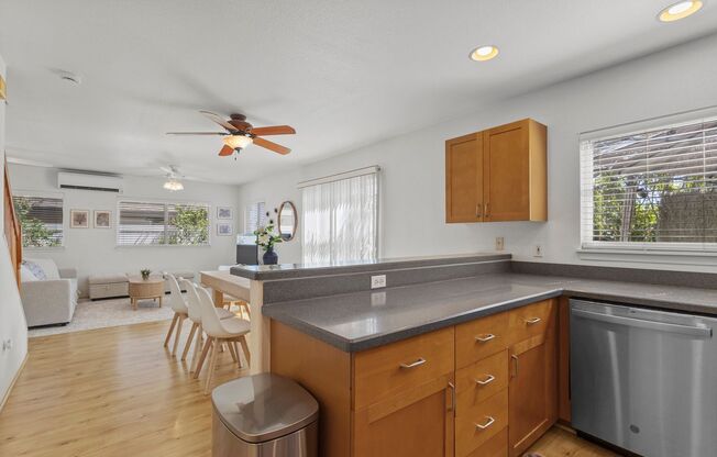 Hillside 3 BR House | W/D • 2 Car Garage • A/C