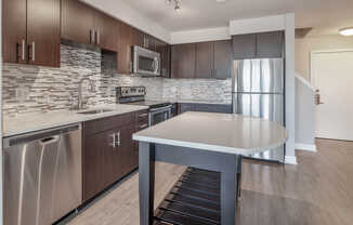 Kitchen with Stainless Steel Appliances