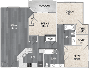 3 beds, 2 baths, 1,409 sqft, $1,831
