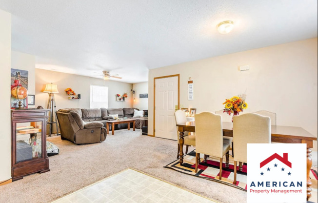 Close to Fort Riley Blvd + Open Kitchen + Pet-Friendly + Washer & Dryer Included! Available August 5th!