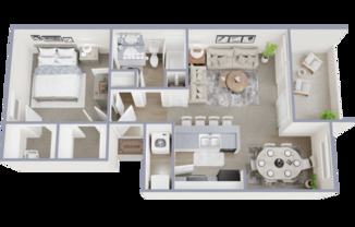 1 bed, 1 bath, 640 sqft, $779