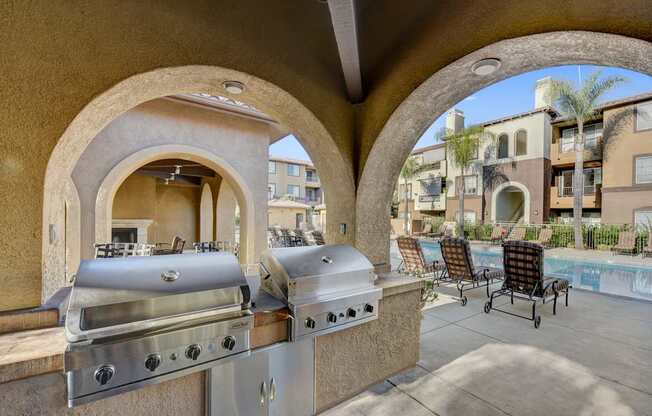 Grill Area at The Missions at Rio Vista Apartments