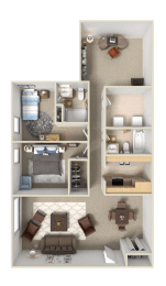 2 beds, 1.5 baths, 1,020 sqft, $1,179