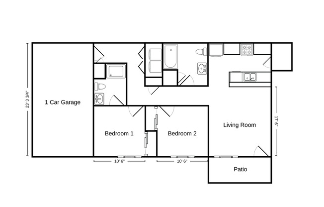 2 beds, 2 baths, 927 sqft, $1,420, Unit HO 129-14