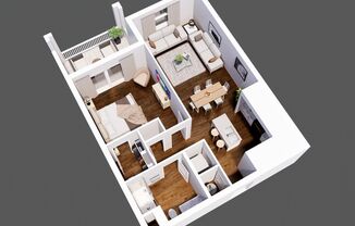 1 bed, 1 bath, 700 sqft, $1,625, Unit 308