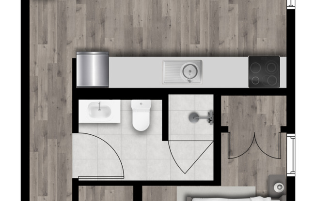 1 bed, 1 bath, 518 sqft, $1,898, Unit 305