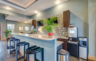 Clubhouse Eat-in Kitchens at Patriot Park Apartment Homes in Fayetteville, NC,28311