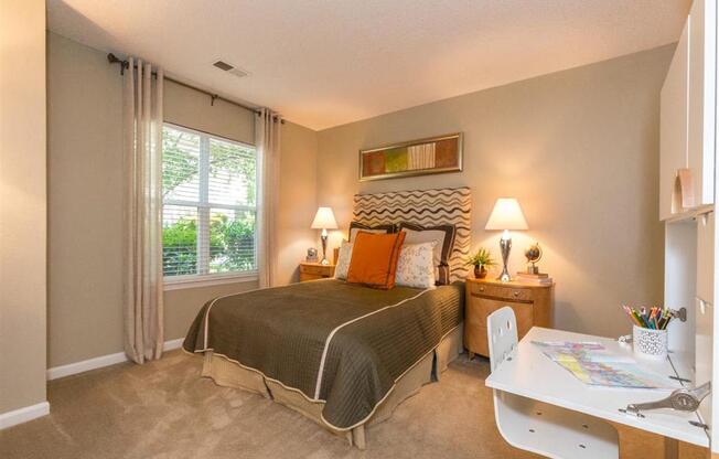 Bedroom at Northlake Apartments in Charlotte NC