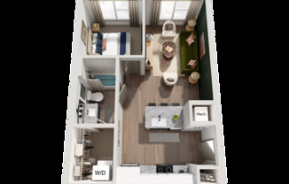 1 bed, 1 bath, 560 sqft, $1,645