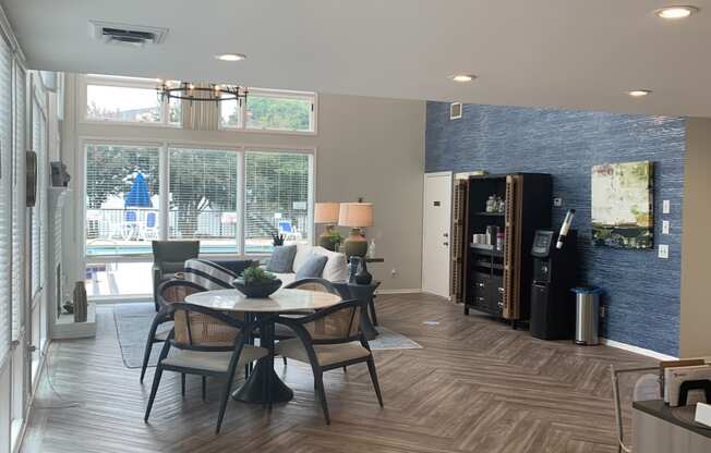 Leasing Office with view of Coffee Station and Seating  at Huntington Apartments, Morrisville