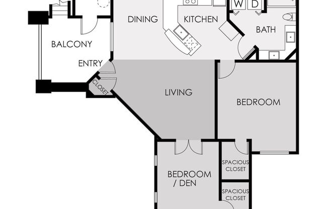 2 beds, 1 bath, 960 sqft, $1,595
