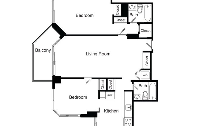 1 bed, 1 bath, 587 sqft, $4,098, Unit S09N