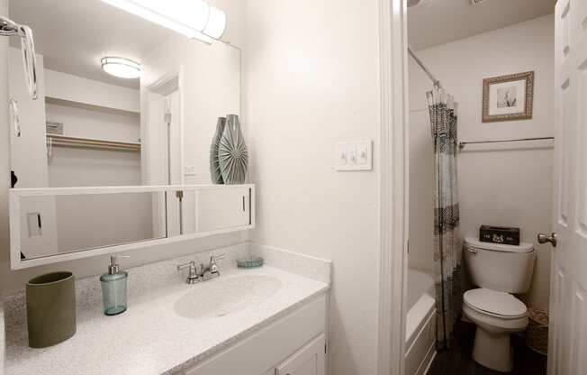 Bathroom at Whispering Sands Apartments in Albuquerque