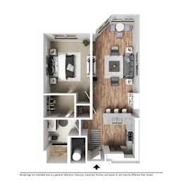 1 bed, 1 bath, 769 sqft, $1,424