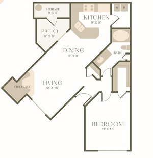 1 bed, 1 bath, 801 sqft, $1,677