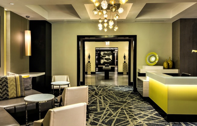 Stylish Lobby with Concierge Services