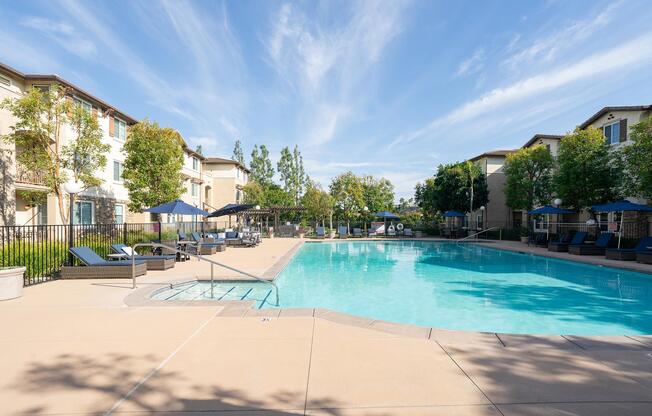 a large pool of water