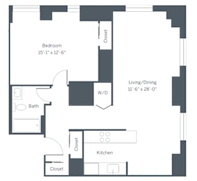 1 bed, 1 bath, 758 sqft, $2,725