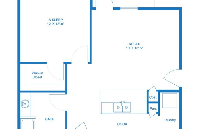 1 bed, 1 bath, 750 sqft, $1,100, Unit J323